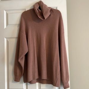 Free People slouchy oversized turtleneck sweater